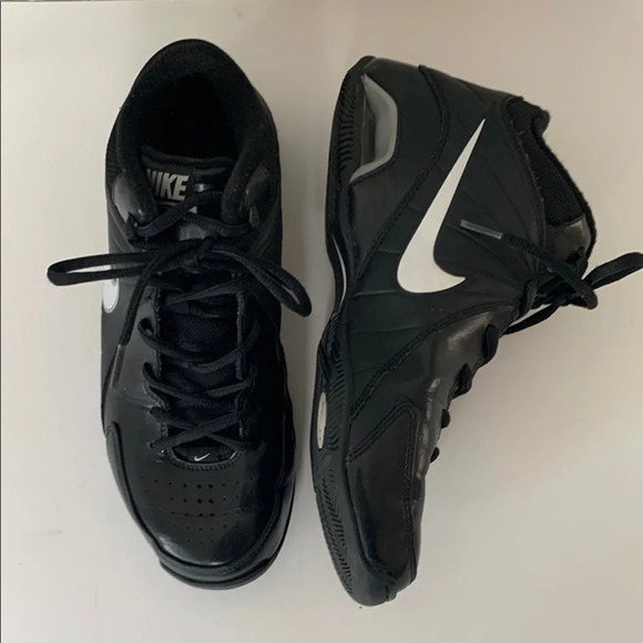 Nike Shoes - Nike Air Visi Pro Black Leather Athletic Shoes Mid-Top Basketball Sneakers